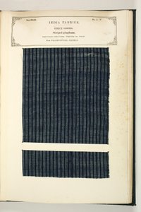 Striped Gingham，Palamcottah，Madras，Piece Goods，来自印度纺织品制造商的收藏，作者：John Forbes Watson，1866年出版 作者 印度学校