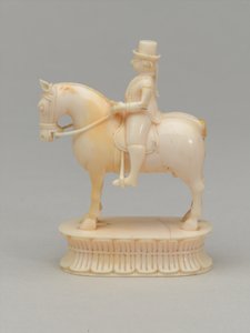 白骑士，棋子，印度，约1820年 作者 印度学校