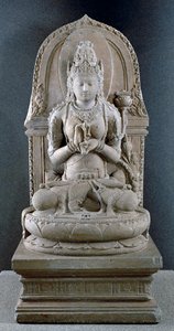 Prajnaparamita，Trancendental Wisdom女神，c.1300（安山岩）