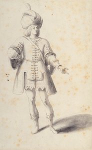 一个高贵的波斯青年（纸本笔墨） 作者 伊尼戈·琼斯（Inigo Jones）