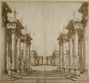 罗马人的中庭（纸上笔墨 作者 伊尼戈·琼斯（Inigo Jones）