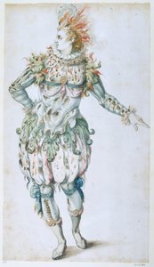 星星面具（纸本水彩） 作者 伊尼戈·琼斯（Inigo Jones）