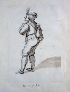 酒商的男孩（纸本钢笔） 作者 伊尼戈·琼斯（Inigo Jones）