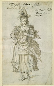 Camilla, c.1609 (pen & ink on paper) 作者 伊尼戈·琼斯（Inigo Jones）