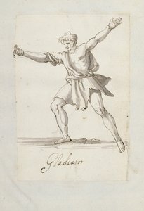 角斗士（纸本钢笔） 作者 伊尼戈·琼斯（Inigo Jones）