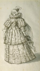 Masquer，约 1638 年（纸上笔墨） 作者 伊尼戈·琼斯（Inigo Jones）