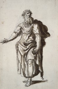 梅林》，约1610年（纸上笔墨）。 作者 伊尼戈·琼斯（Inigo Jones）