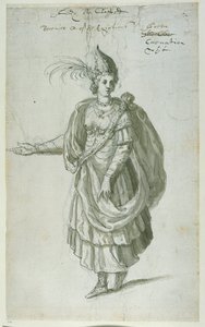 埃及女王贝雷尼丝（纸本笔墨） 作者 伊尼戈·琼斯（Inigo Jones）