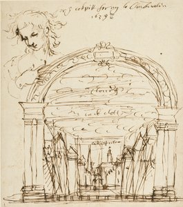 法庭驾驶舱中一场身份不明的戏剧场景 作者 伊尼戈·琼斯（Inigo Jones）