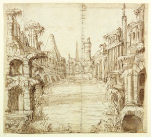 The Fallen House of Chivalry，约 1610 年（纸本笔墨）