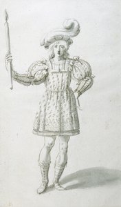火炬手（纸本笔墨） 作者 伊尼戈·琼斯（Inigo Jones）