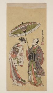 演员市川耀司?饰演曾国藩的二世和濑川喜久野治的二世。饰演 "伊势之鸟"(彩色木版画) 作者 一物斋文长