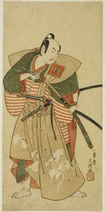 1772 年正月在中村剧场（？）上演的《春和曾我曙光之志》（？ 作者 一物斋文长