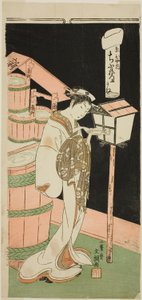 惠比屋家的宫女千船，选自 "富士文（折叠情书）"系列 作者 一物斋文长