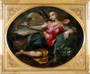 成名，Ippolito Scarsella，也被称为Lo Scarsellino，在摩德纳的Galleria Estense保存