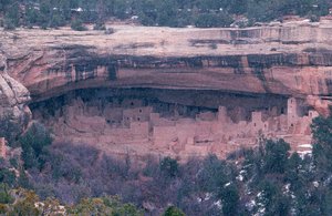 位于美国西南角梅萨维德国家公园（Mesa Verde National Park）的悬崖宫殿（Cliff Palace）。 作者 艾拉·布洛克