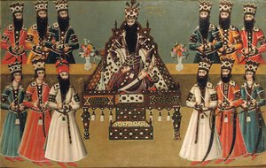 Fath“ Ali Shah和他的直接朝臣，约1815年