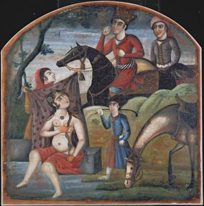 Khusraw在18世纪中期发现了Shirin Bathing