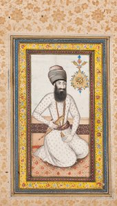 卡里姆·汗·赞德（Karim Khan Zand）的肖像，与伊朗卡扎尔（Nadir）的纳迪尔·沙（Nadir Shah）一对