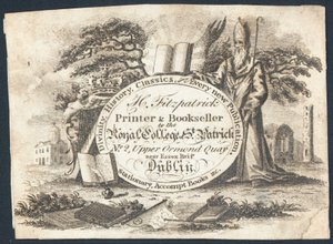 Trade card, H Fitzpatrick (engraving) 作者 爱尔兰学校