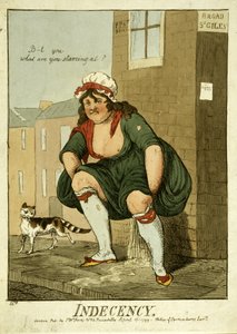 猥亵，1799年（手工雕刻）