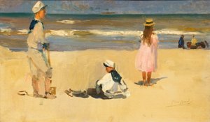 德语：Am Strand 海滩上 作者 以撒以色列