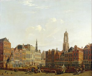乌得勒支市政厅桥及其周围环境，1779年