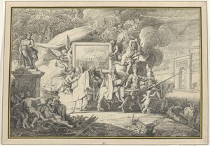 讽刺绘画和法兰西学院 Le Triomphe du Vangeur d