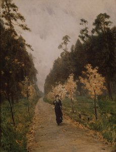 秋天的一天。索科利尼基，1879年 作者 艾萨克·伊里奇·列维坦