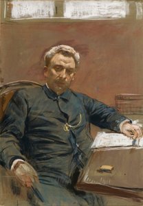 无声电影演员亚历山大-帕夫洛维奇-伦斯基的肖像，1847-1908年，1890年代。 作者 艾萨克·伊里奇·列维坦