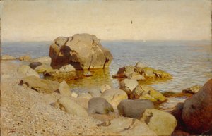 海滨。克里米亚，1886年 作者 艾萨克·伊里奇·列维坦