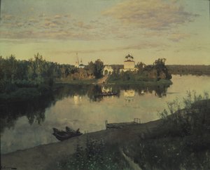 晚上的铃声，1892年 作者 艾萨克·伊里奇·列维坦