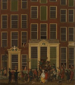 1779年，阿姆斯特丹Kalverstraat的Jan de Groot书店和彩票代理商
