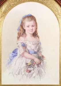 Winifred Mary Bombass的肖像，十八岁，1872年 作者 伊莎贝尔·奥克利·纳夫特尔