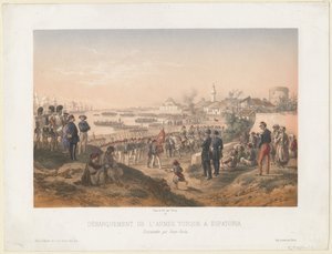 在奥马尔-帕夏的指挥下，土耳其军队在耶夫帕托里亚登陆，1855年
