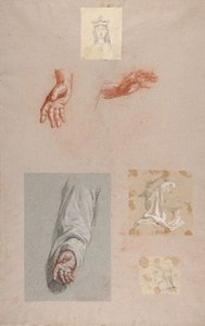 a.圣-雷米的手，下册，b. 圣-克洛蒂尔德的头，上册...，19世纪 作者 伊西多尔比尔斯