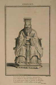 中国思想家和社会哲学家孔子的肖像，1788年 作者 伊西多尔·斯坦尼斯拉斯·赫尔曼