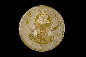 光彩碗，伊拉克，阿拔斯王朝时期，9世纪（釉上有光泽的陶器） 作者 伊斯兰学校