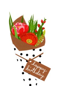 生日花束，2014 年（剪纸） 作者 伊莎贝尔·巴伯