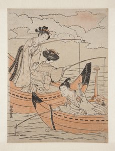 爱的小船(Koi no fune)(彩色木版画) 作者 oda田K