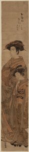 妓女和服务员（彩色木刻） 作者 oda田K
