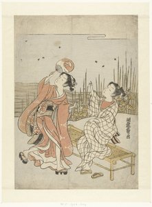 年轻人和女孩在看萤火虫 作者 oda田K