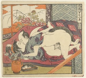 茶具旁的情侣
精致江户十二景（系列名称）
Furyu Edo junikei（物件上的系列名称）