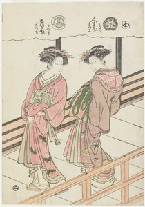 1777年阳台上的两位妓女（彩色木版画） 作者 oda田K