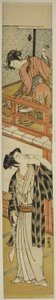 年轻女子向年轻男子扔球 作者 oda田K