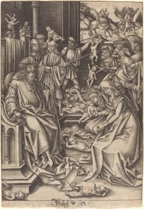 屠杀无辜者，约14901500。 作者 以色列·范·麦肯纳姆（Israhel van Meckenem）
