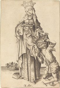 图林根州的圣伊丽莎白 作者 以色列·范·麦肯纳姆（Israhel van Meckenem）