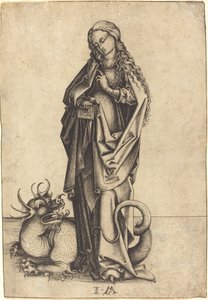 圣玛格丽特 作者 以色列·范·麦肯纳姆（Israhel van Meckenem）