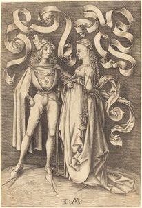 骑士和夫人 作者 以色列·范·麦肯纳姆（Israhel van Meckenem）