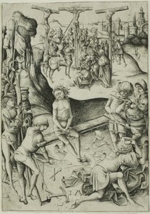 耶稣受难 作者 小艾希拉（Israhel van Meckenem）